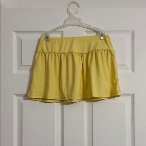 SHEIN Yellow Mini Skirt